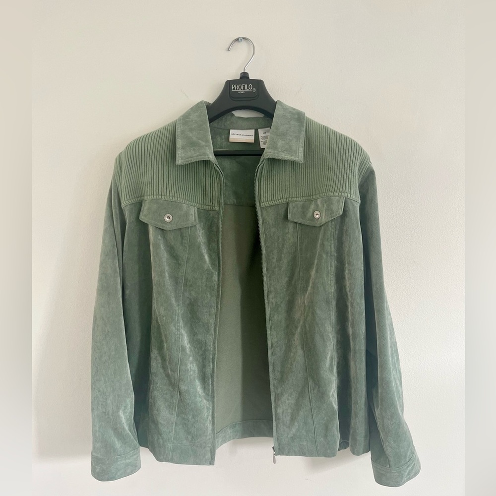Green Alfred Dunner Corduroy Jacket